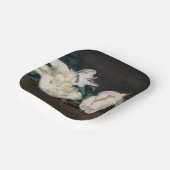 Edouard Manet - Branch of White Peonies, Secateurs Papieren Bordje (Gebogen)