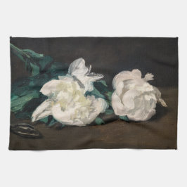 Edouard Manet - Branch of White Peonies, Secateurs Theedoek