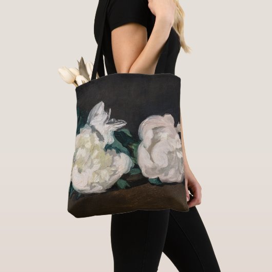 Edouard Manet - Branch of White Peonies, Secateurs Tote Bag (Dichtbij)