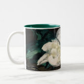 Edouard Manet - Branch of White Peonies, Secateurs Tweekleurige Koffiemok (Links)