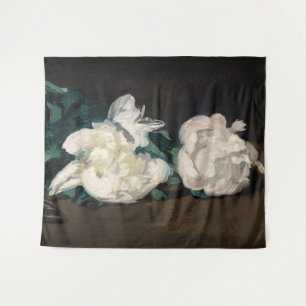 Edouard Manet - Branch of White Peonies, Secateurs Wandkleed