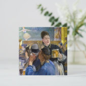 Edouard Manet - Corner of a Cafe-Concert Bedankkaart (Staand voorkant)