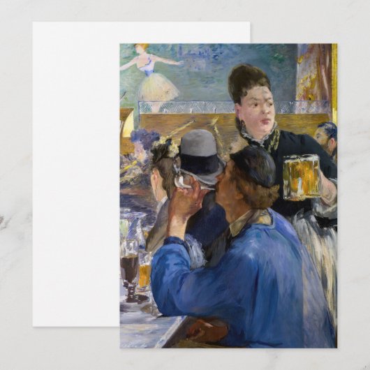 Edouard Manet - Corner of a Cafe-Concert Kaart (Voorkant / Achterkant)