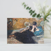 Edouard Manet - Dame met ventilatoren Bedankkaart (Staand voorkant)