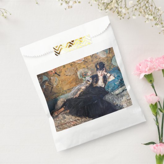 Edouard Manet - Dame met ventilatoren Bedankzakje (Gezegeld)