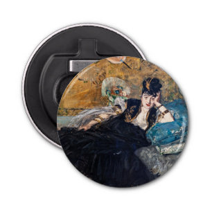 Edouard Manet - Dame met ventilatoren Button Flesopener