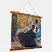 Edouard Manet - Dame met ventilatoren Hangend Wandkleed (Gebogen)