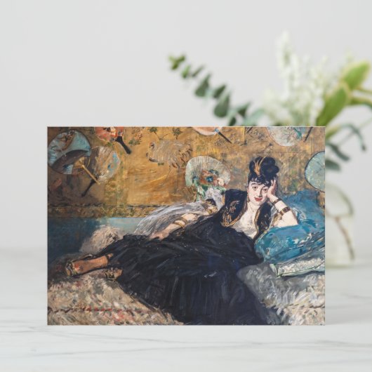 Edouard Manet - Dame met ventilatoren Kaart (Staand voorkant)