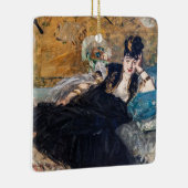 Edouard Manet - Dame met ventilatoren Keramisch Ornament (Rechts)