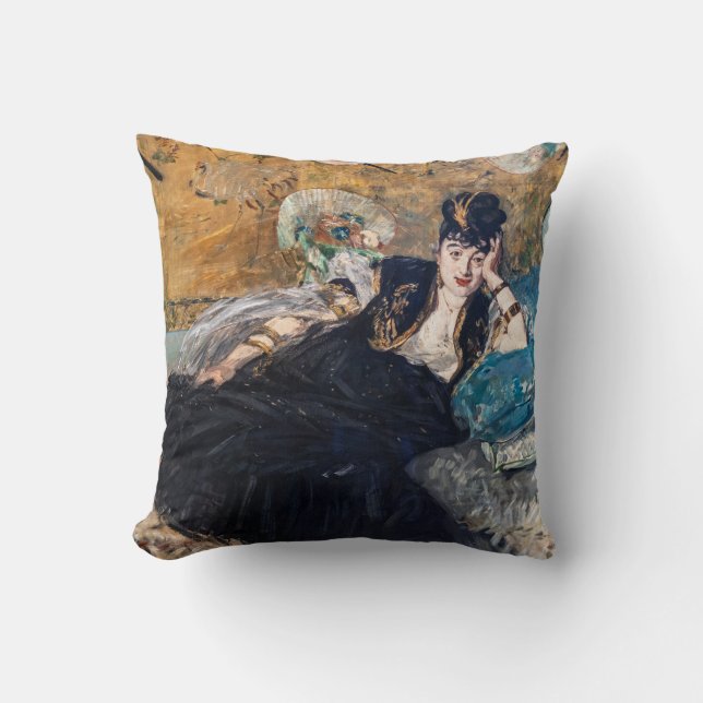 Edouard Manet - Dame met ventilatoren Kussen (Voorkant)