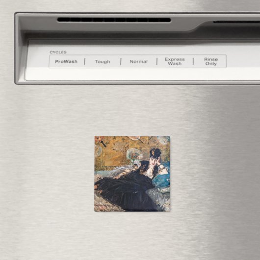 Edouard Manet - Dame met ventilatoren Magneet (Insitu (Vaatwasser))