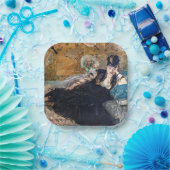 Edouard Manet - Dame met ventilatoren Papieren Bordje (Feest)