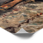 Edouard Manet - Dame met ventilatoren Poster (Hoek)