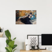 Edouard Manet - Dame met ventilatoren Poster (Thuiskantoor)