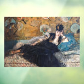Edouard Manet - Dame met ventilatoren Raamsticker (Vel 3)