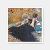 Edouard Manet - Dame met ventilatoren Servet (Voorkant)