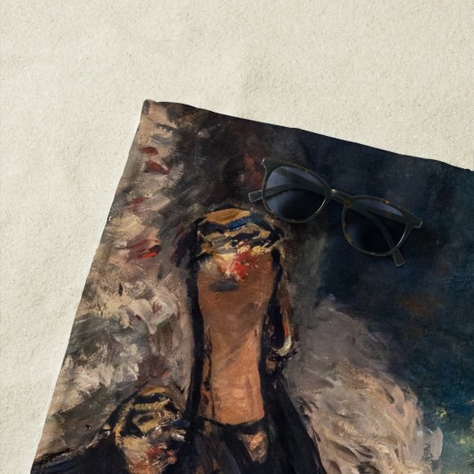 Edouard Manet - Dame met ventilatoren Strandlaken (In situ)