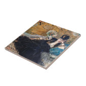 Edouard Manet - Dame met ventilatoren Tegeltje (Zijkant)