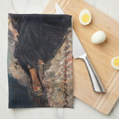 Edouard Manet - Dame met ventilatoren Theedoek (Quarter Fold)