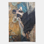 Edouard Manet - Dame met ventilatoren Theedoek (Verticaal)