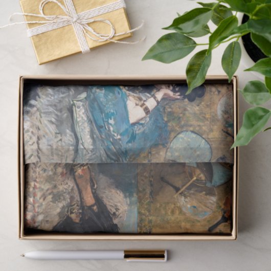 Edouard Manet - Dame met ventilatoren Tissuepapier (Geschenk)