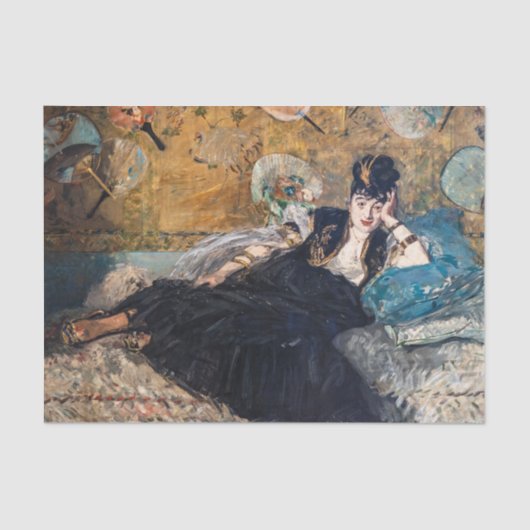 Edouard Manet - Dame met ventilatoren Tissuepapier (Voorkant)