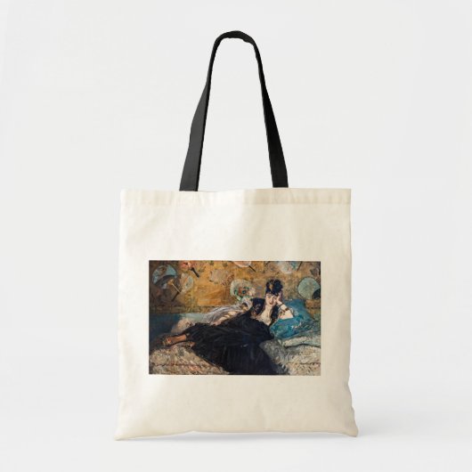 Edouard Manet - Dame met ventilatoren Tote Bag (Voorkant)