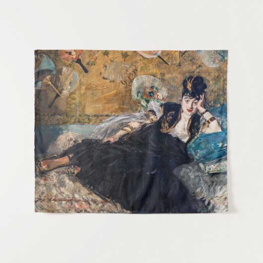 Edouard Manet - Dame met ventilatoren Wandkleed (Voorkant (horizontaal))