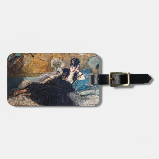 Edouard Manet - Dame met waaier Bagagelabel (Voorkant horizontaal)