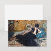 Edouard Manet - Dame met waaier Bedankkaart (Voorkant / Achterkant)