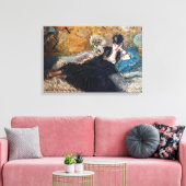 Edouard Manet - Dame met waaier Canvas Afdruk (Insitu (Woonkamer))