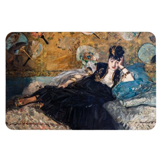 Edouard Manet - Dame met waaier Magneet (Horizontaal)