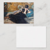 Edouard Manet - Dame met waaier Notitiekaartje (Voorkant / Achterkant)