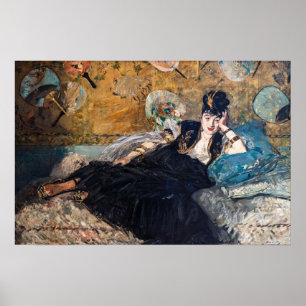 Edouard Manet - Dame met waaier Poster