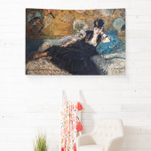 Edouard Manet - Dame met waaier Spandoek (Insitu)
