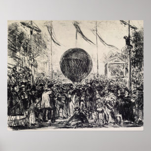 Edouard Manet - De ballon Poster