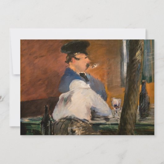 Edouard Manet - De Bar, Le Bouchon Bedankkaart (Voorkant)