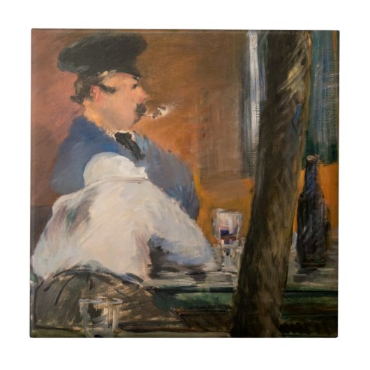 Edouard Manet - De Bar, Le Bouchon Tegeltje (Voorkant)