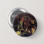Edouard Manet - De bark van Dante Ronde Button 5,7 Cm (Voorkant /achterkant)