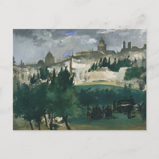 Edouard Manet - De begrafenis Briefkaart (Voorkant)