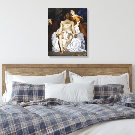 Édouard Manet De dode Christus met Angels Canvas Afdruk (Insitu (Slaapkamer))