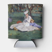 Edouard Manet - De familie Monet in hun tuin Blikjeskoeler (Voorkant)