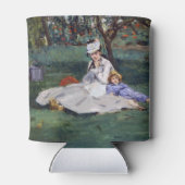 Edouard Manet - De familie Monet in hun tuin Blikjeskoeler (Achterkant)