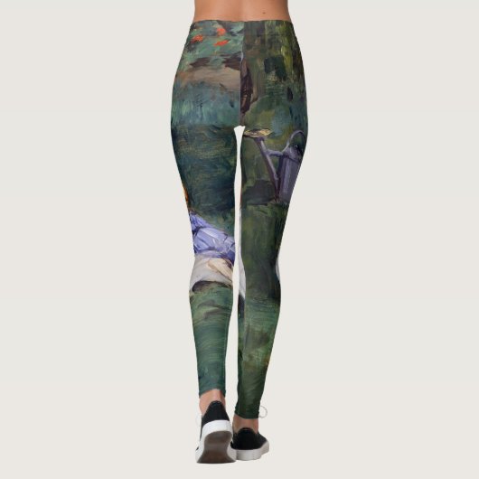 Edouard Manet - De familie Monet in hun tuin Leggings (Achterkant)