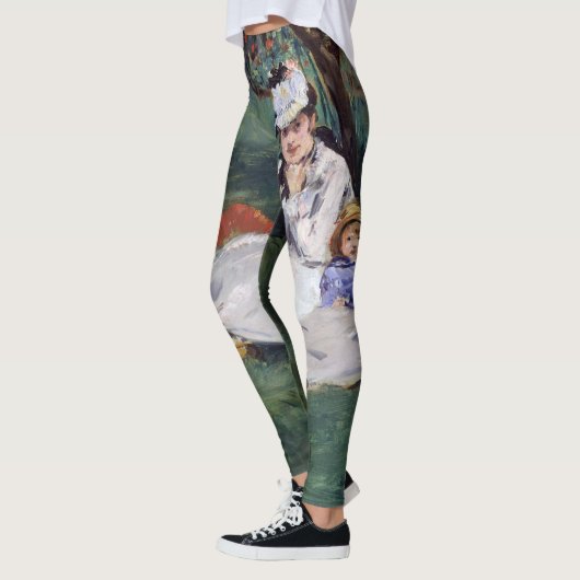 Edouard Manet - De familie Monet in hun tuin Leggings (Links)