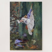 Edouard Manet - De familie Monet in hun tuin Legpuzzel (Verticaal)