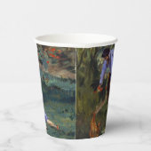 Edouard Manet - De familie Monet in hun tuin Papieren Bekers (Rechts)