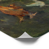 Edouard Manet - De familie Monet in hun tuin Poster (Hoek)