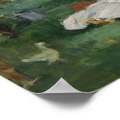 Edouard Manet - De familie Monet in hun tuin Poster (Hoek)