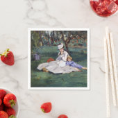 Edouard Manet - De familie Monet in hun tuin Servet (Insitu)